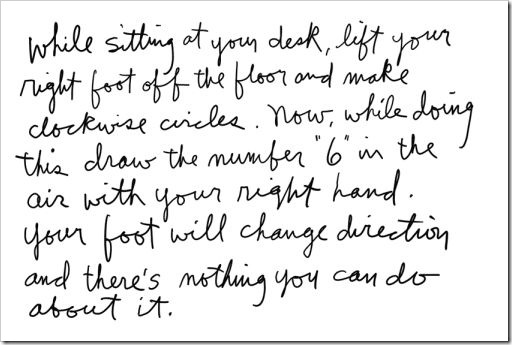 Try this at your desk