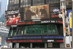ABC/ESPN studios in Times Square